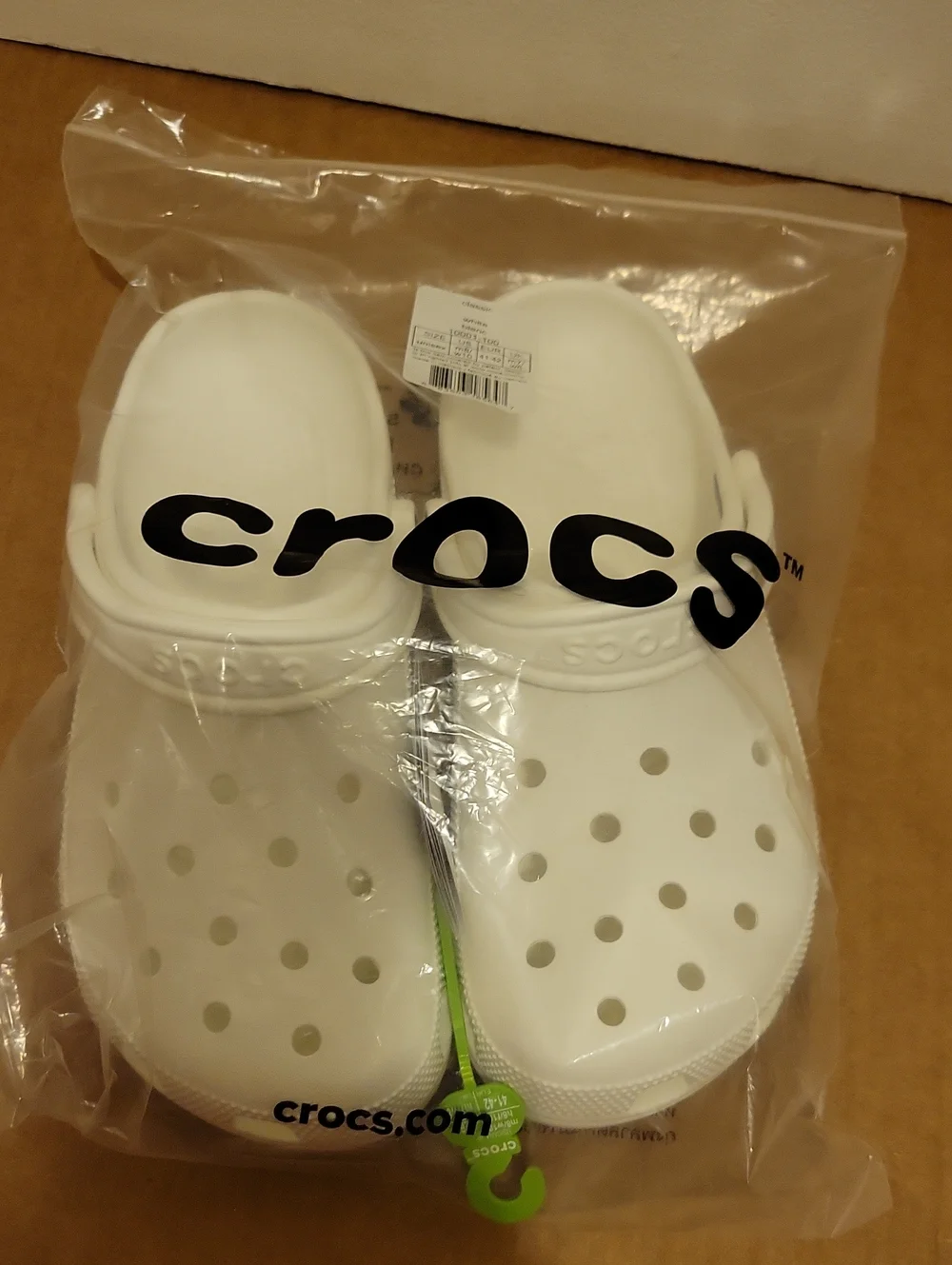 NWT: Crocs Unisex Adult White Classic
